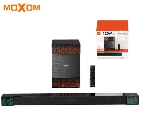 Fluorescent Soundbar & Subwoofer Stereo Speaker