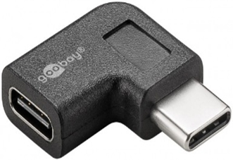 USB-C 90°/A BLACK 0.5m BOX